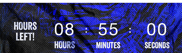 Hours Left Countdown Clock