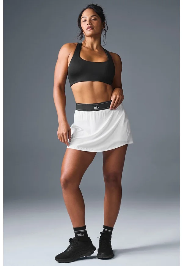 Match Point Tennis Skirt - White - White / XS