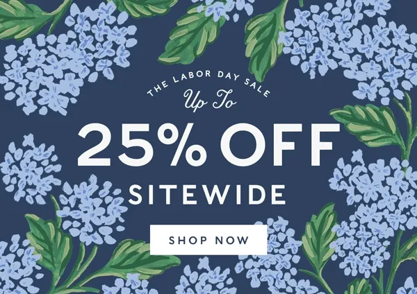 Up to 25% Off Sitewide