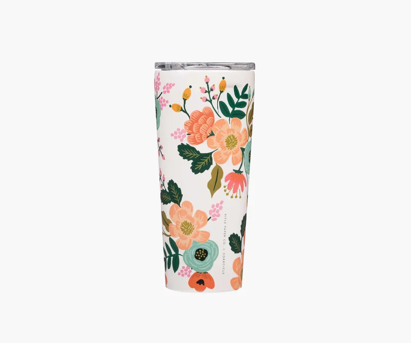 Image of 24 oz. Tumbler - Lively Floral Cream