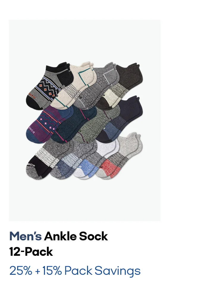 Men's Ankle Sock 12-Pack