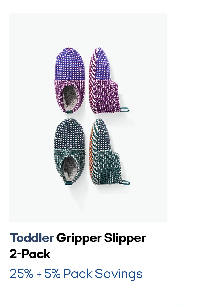 Toddler Gripper Slipper 2-Pack