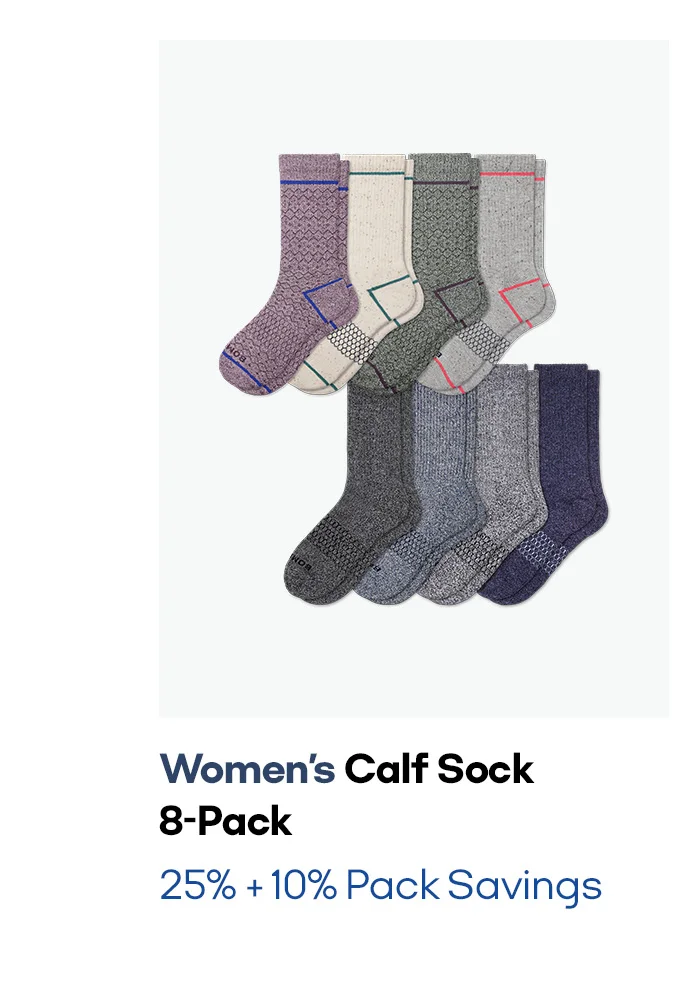Women's Calf Sock 8-Pack