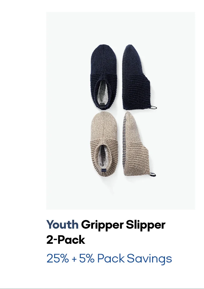 Youth Gripper Slipper 2-Pack