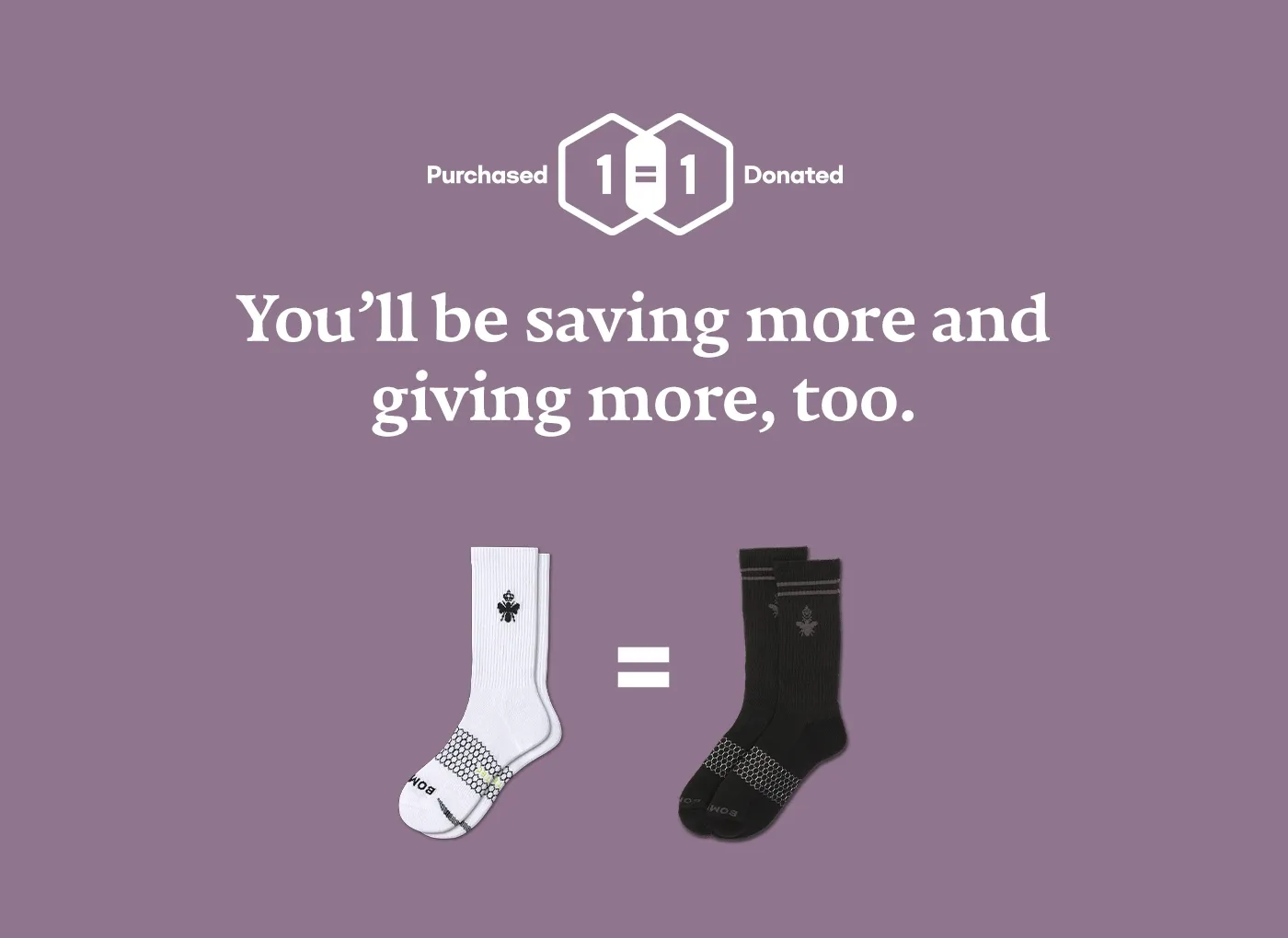 You'll be saving more and giving more, too.