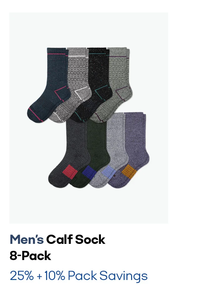 Men's Calf Sock 8-Pack