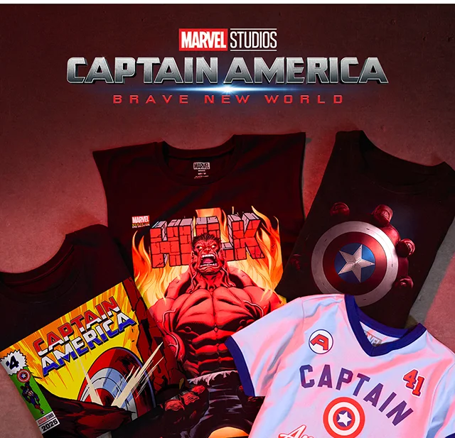 Marvel Studios Captain America Brave New World. Shop Now
