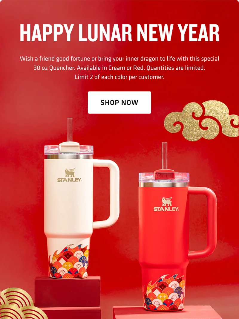 HAPPY LUNAR NEW YEAR: SHOP YEAR OF THE DRAGON QUENCHERS NOW