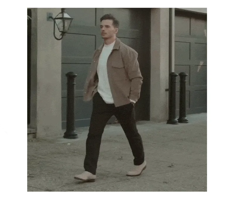 Man walking in Koio Trento Cardamon boots
