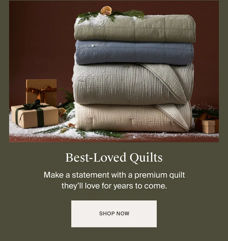 Make a statement with a premium quilt they’ll love for years to come. Shop Quilts