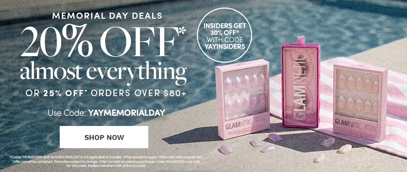 Shop up to 25% Off almost everything with the code YAYMEMORIALDAY