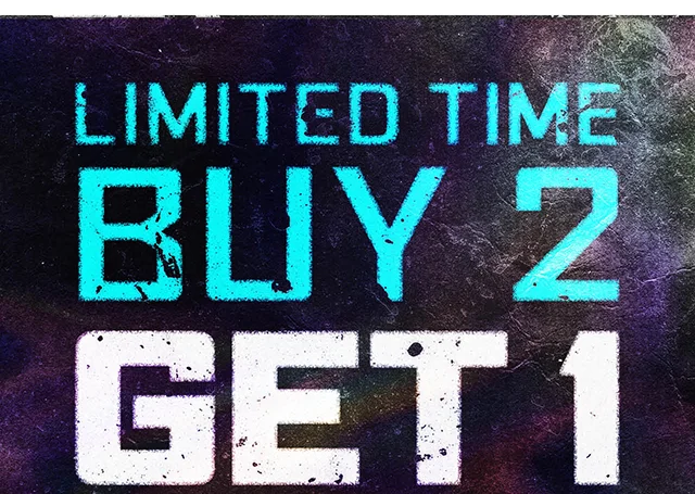 Limited Time. Buy 2, Get 1 Free Sitewide. Exclusions Apply.