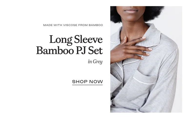 Long Sleeve Bamboo PJ Set - Shop Now Long Sleeve Bamboo PJ Set - Shop Now