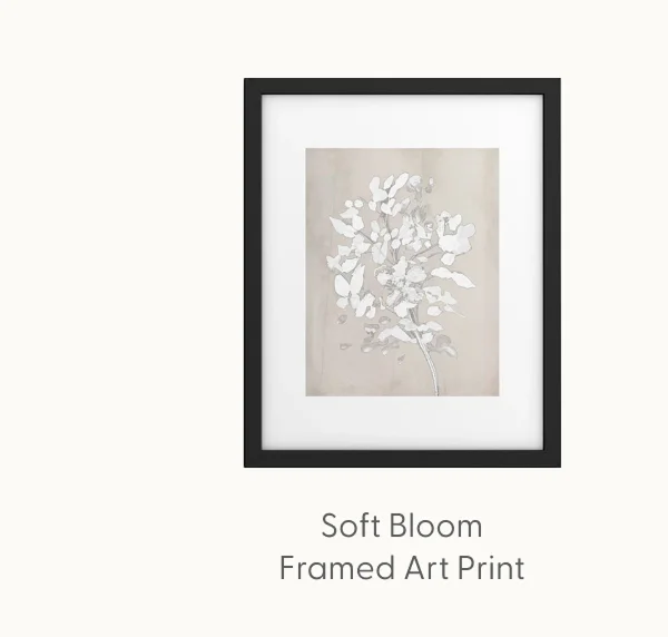 Soft Bloom Framed Art Print