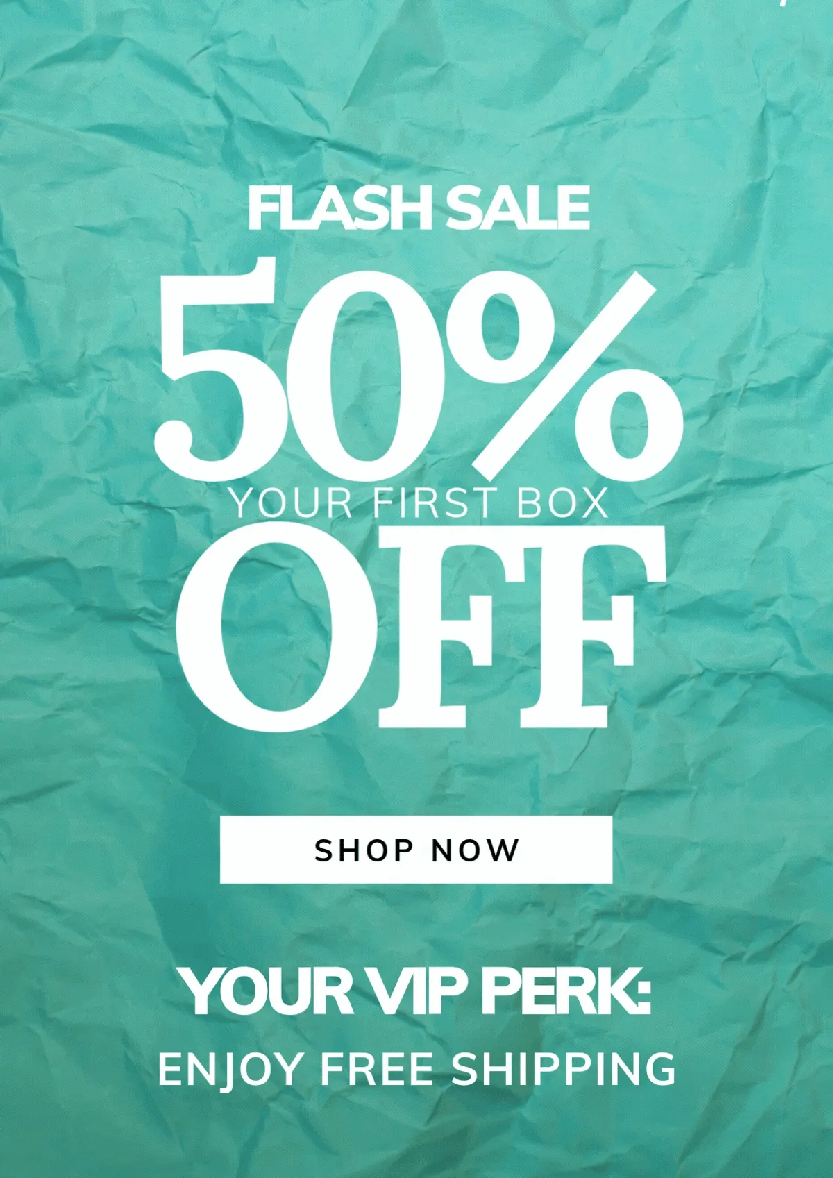 Shop 50% Off with Free Shipping