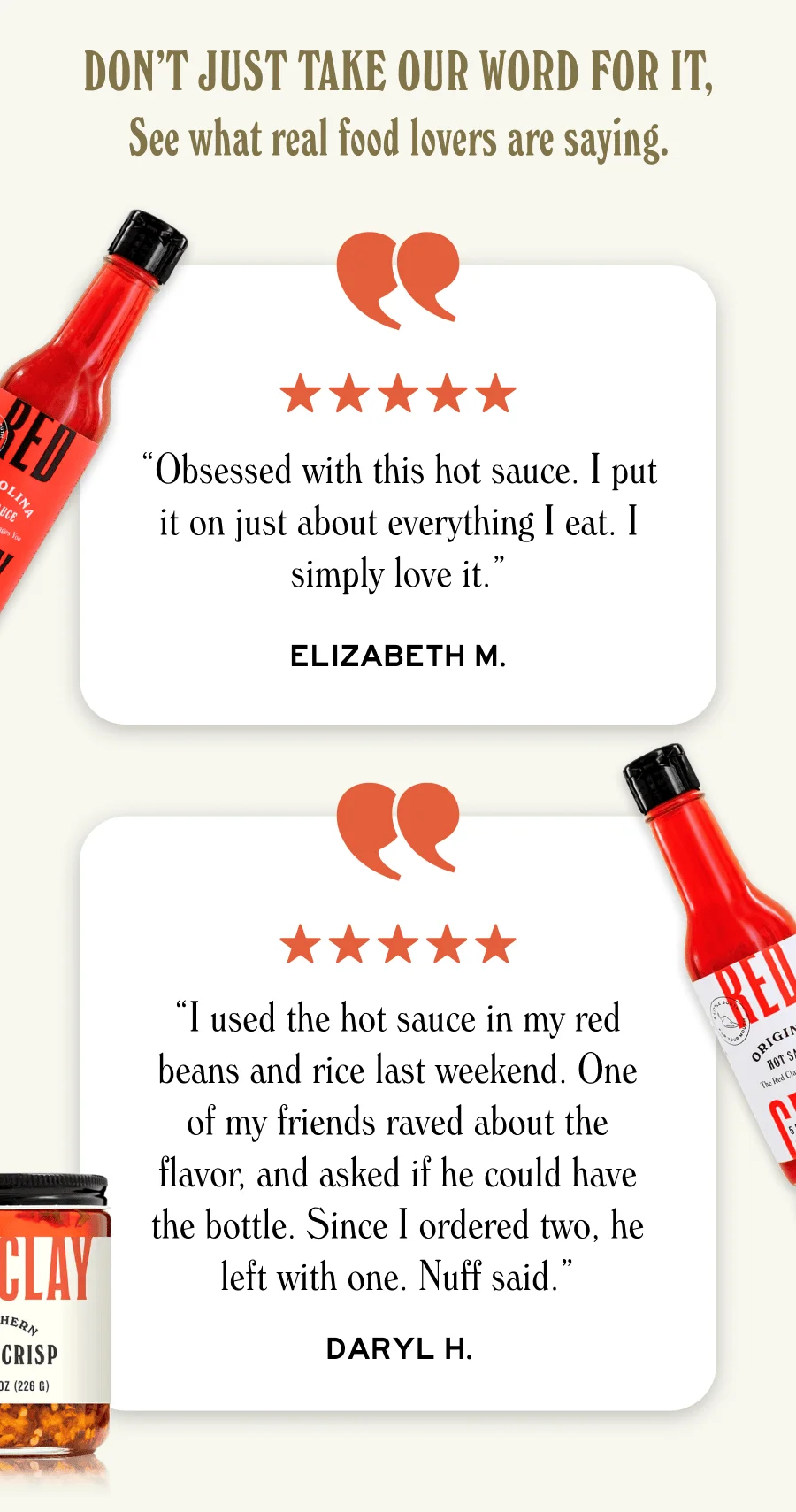 Don’t just take our word for it, see what real food lovers are saying.