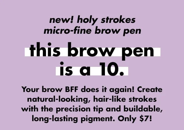 this brow pen is a 10