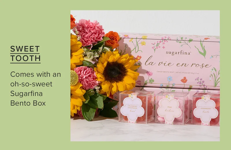 Sweet Tooth. Comes with an oh-so-sweet Sugarfina Bento Box