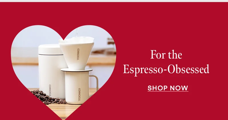 Shop our gift guide for the coffee lover this Valentine's Day