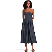Smocked Indigo Cami Sundress in Rinse Wash
