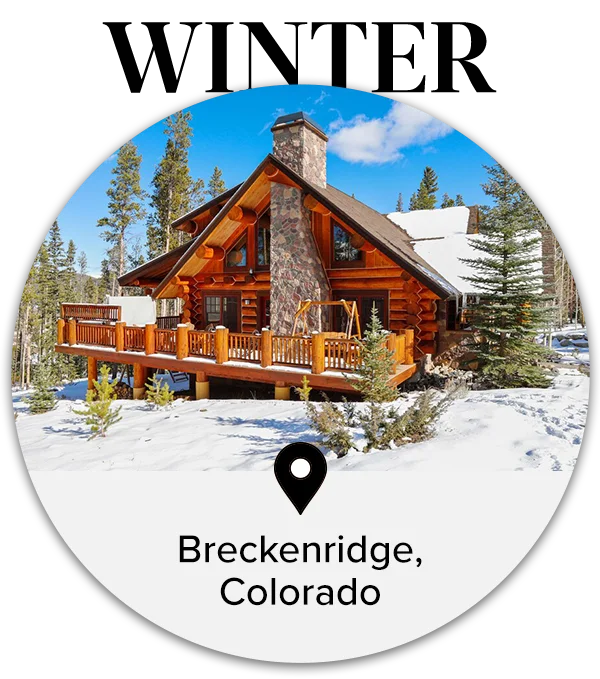 Take in stunning mountain views from a luxurious private lodge in Breckenridge, Colorado.