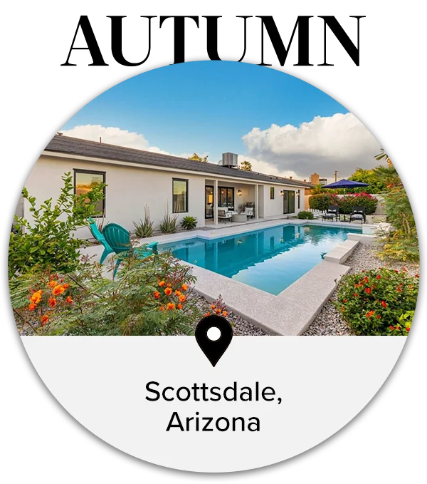 Escape to a private home rental with an inviting pool in Scottsdale, Arizona.