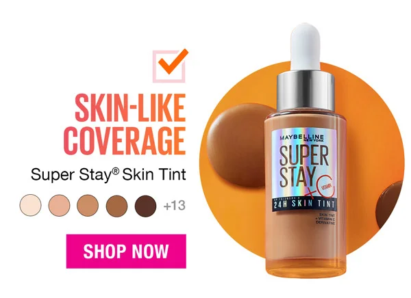 Skin-Like Coverage with Super Stay Skin Tint!