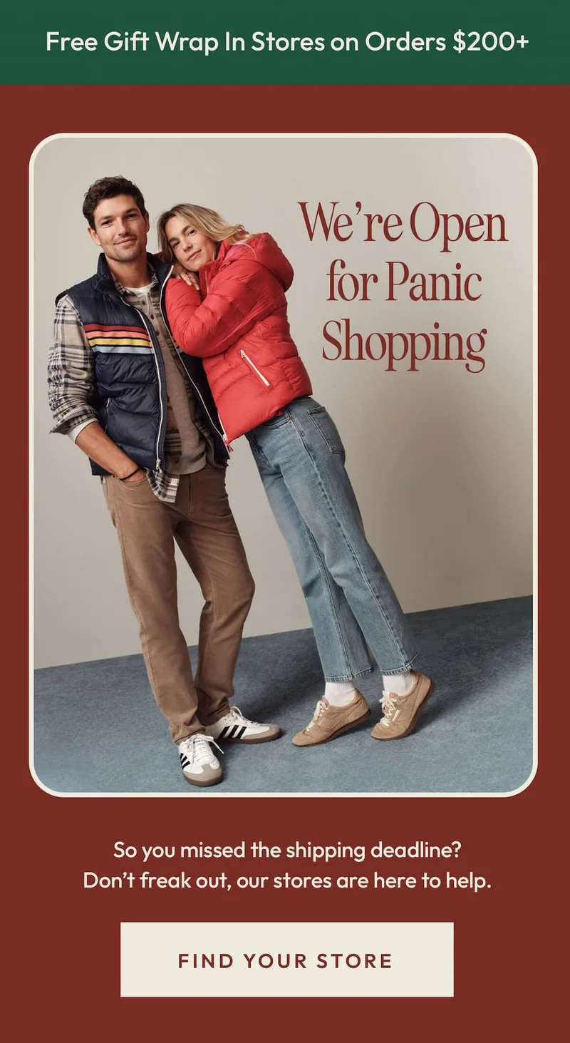 Stop by any of our stores