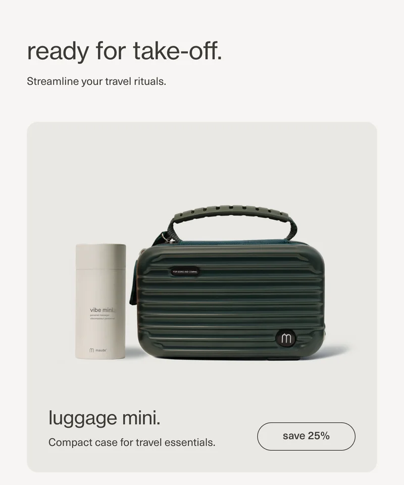 ready for take-off. | Streamline your travel rituals. | luggage mini. | Compact case for travel essentials. | [ save 25% ]