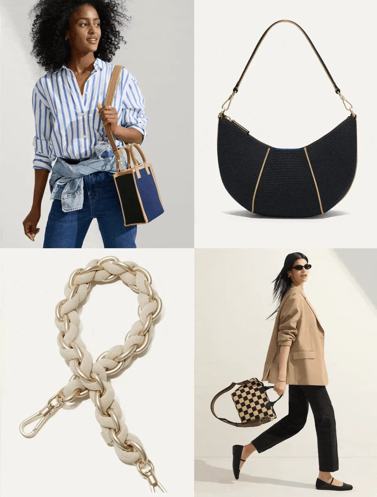 Head to The Bag Bar. Shake things up with a crossbody strap. MIX IT UP AT THE BAG BAR Head to The Bag Bar. Shake things up with a crossbody strap. MIX IT UP AT THE BAG BAR