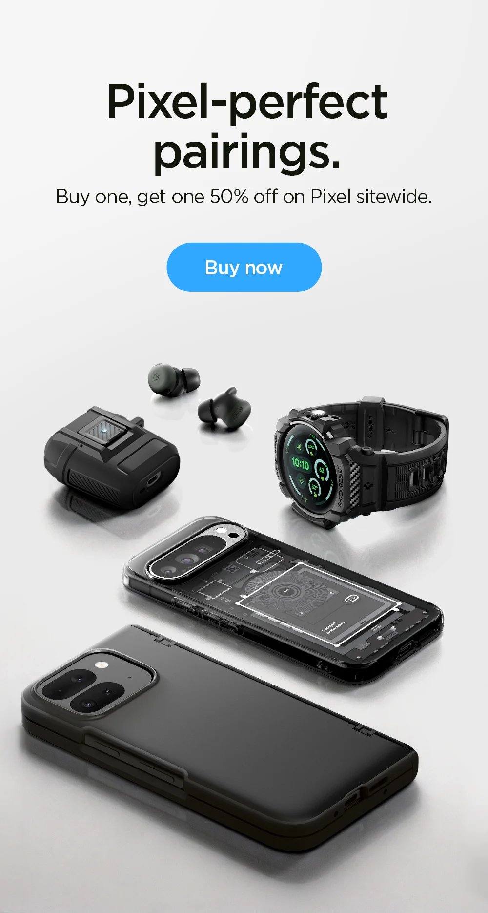 Pixel-perfect pairings. Buy one, get one 50% off on Pixel sitewide. Shop now.