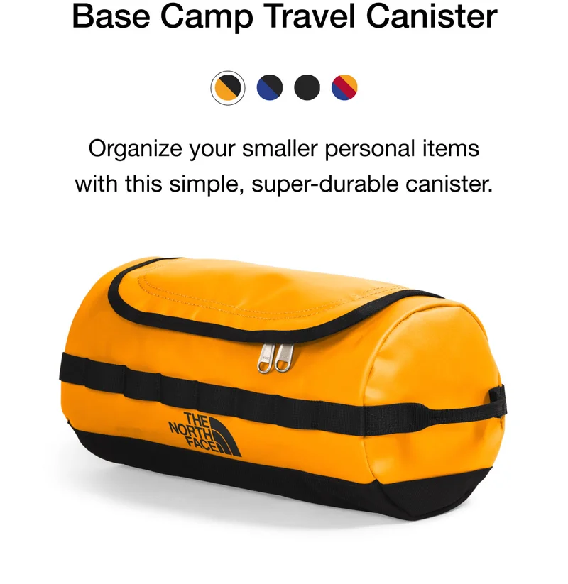 Base Camp Travel Canister. Organize your smaller personal items with this simple, super-durable canister.