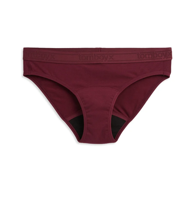Image of First Line Period Bikini - Black Cherry