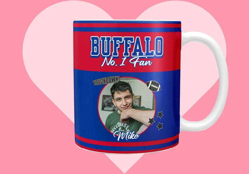 gif of customizable pet face mugs