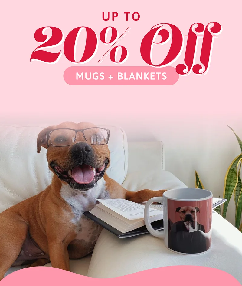UP TO 20% OFF BLANKETS AND MUGS