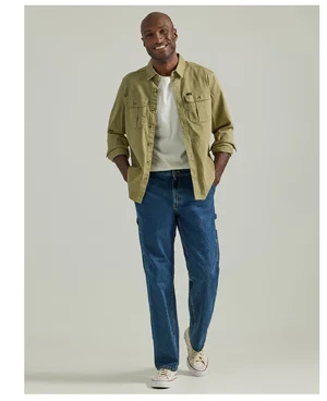 Men's Legendary Workwear Loose Fit Carpenter Jean Dark Blue