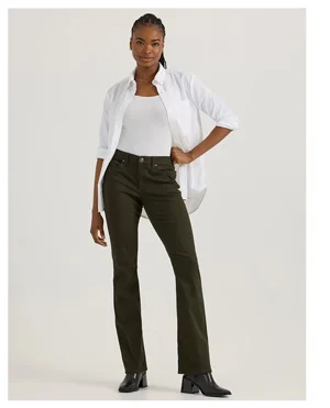 Women's Legendary Regular Bootcut Jean Dark Olive Night