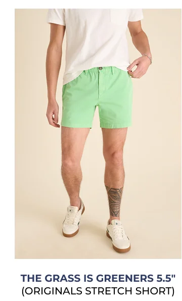 Originals Stretch Short: The Grass Is Greeners 5.5"