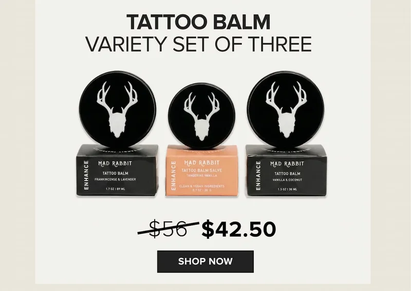 Tattoo balm variety set of three
