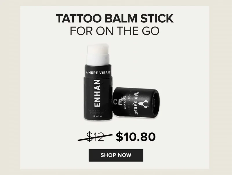 tattoo balm stick for on the go - shop now.