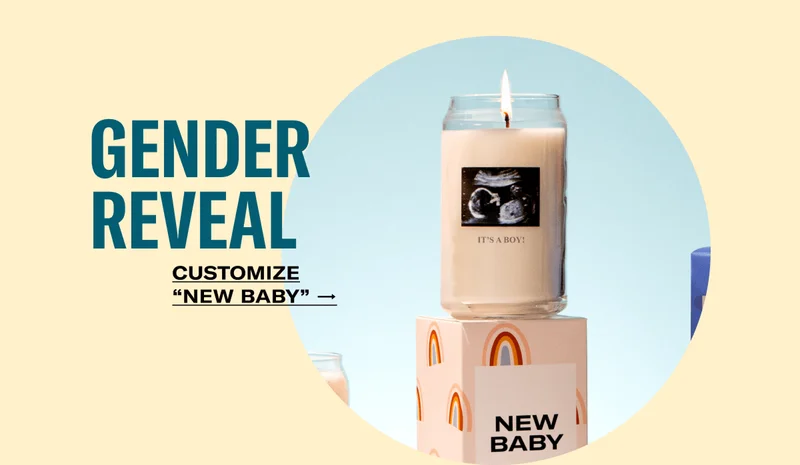 Gender reveal | Customize "New Baby"