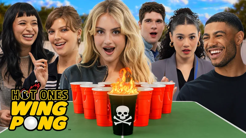 The 'Tell Me Lies' Cast on Hot Ones Wing Pong