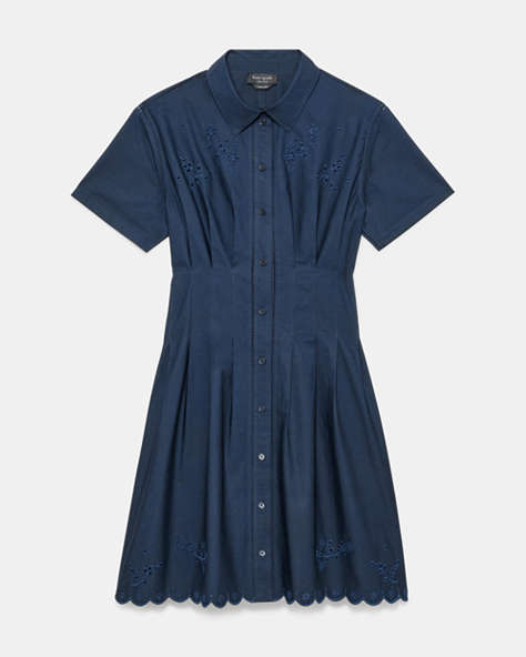 Broderie Anglaise Mini Shirtdress