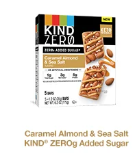 Caramel Almond & Sea Salt KIND ZEROg Added Sugar Bars