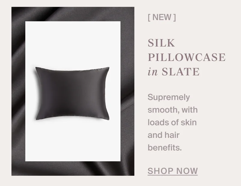 Silk Pillowcase in Slate | Shop Now