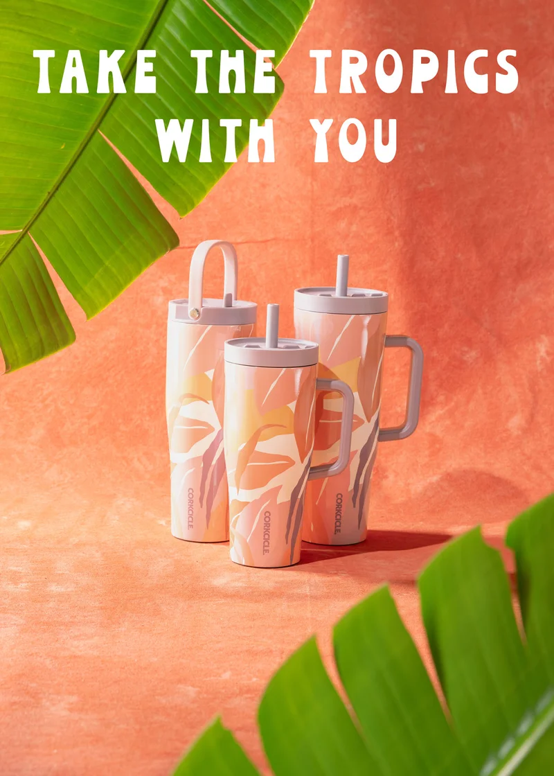NEW Tropical Hideaway drinkware