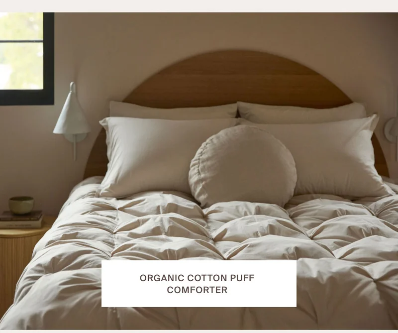 Organic Cotton Puff Comforter