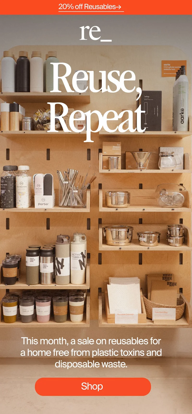 20% off Reusables
