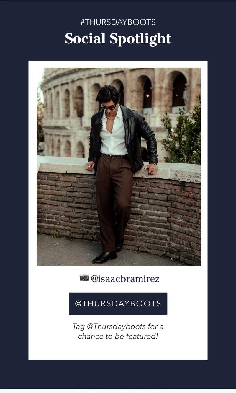 Follow us @Thursdayboots