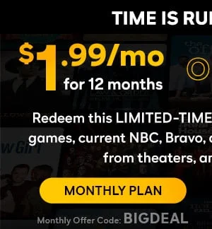 Black Friday Peacock for $1.99/mo